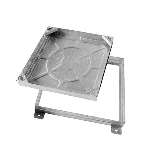 750mm x 600mm Galvanised 44tn GLVW WREKiN Recessed 80mm Block Paving Cover.