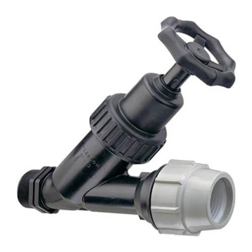 PLASSON Threaded/Compression Angle Seat Valve.