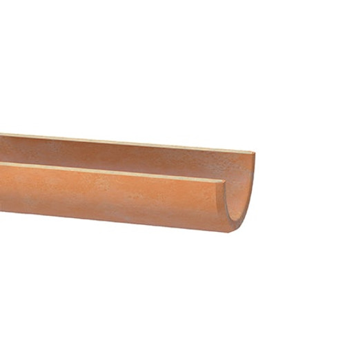 225mm Densleeve Clay Channel Butt Pipe 1m.