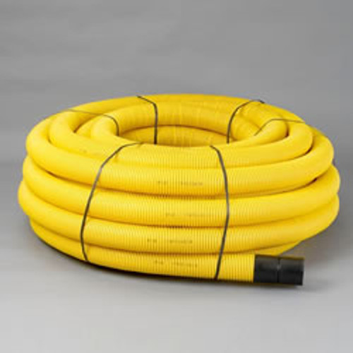 94/110mm Twinwall Yellow Gas Ducting (50m Coil)