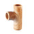 Densleeve Curved Square (90dg) Plain End Clay Pipe Junction.