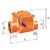200mm (DN) Mission Single Flap Non-Return Valve Dimensional Drawing.
