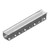 RECYFIX STANDARD 100 A15 trafficable channel drain with galvanised steel slotted grating.