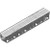 RECYFIX 100 B125 channel drain with galvanised steel mesh grating.