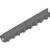 Hauraton TOP-X linear channel drain with slot grating. Rated A15.