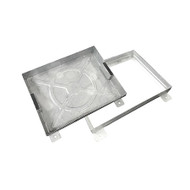 600mm x 450mm Galvanised 10tn GLVW WREKiN Recessed 60mm Block Paving Cover