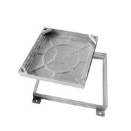 600mm x 600mm Galvanised 10tn GLVW WREKiN Recessed 80mm Block Paving Cover