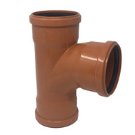 110mm Triple Socket 87.5 Degree Equal Underground Drainage Junction