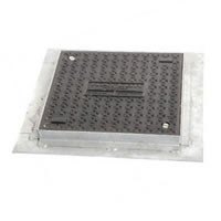 Clark Drain 450x450mm B125 Composite Manhole Cover & Steel Frame - JDP