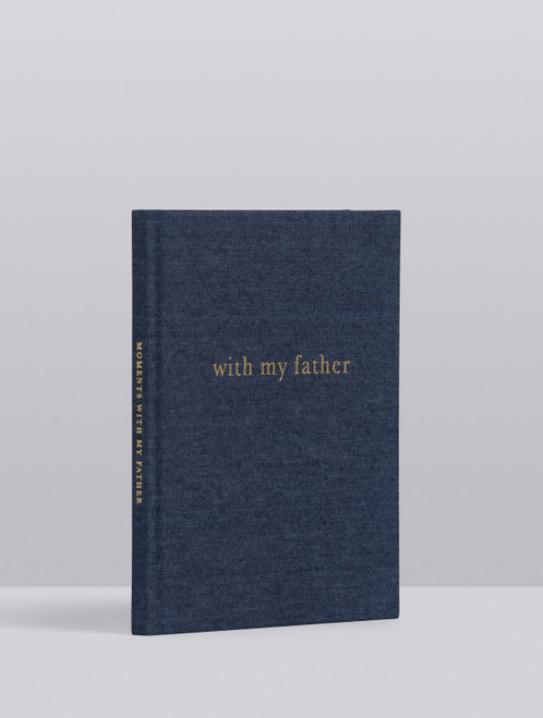 Linen hard cover journal  titled 'With my Father'