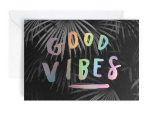 Good Vibes greeting card