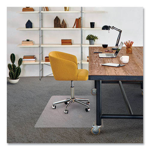 Cleartex Advantagemat Phthalate Free Pvc Chair Mat For Low Pile Carpets, 45" W X 53" L, Clear