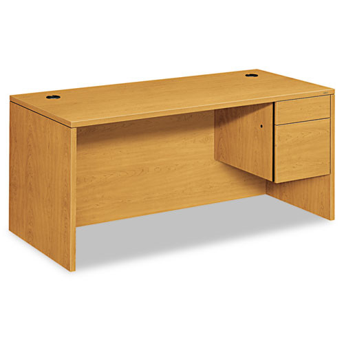 HON10583RCC 10500 Series "L" Right 3/4-Height Pedestal Desk, 66 x 30 x 29-1/2, Harvest