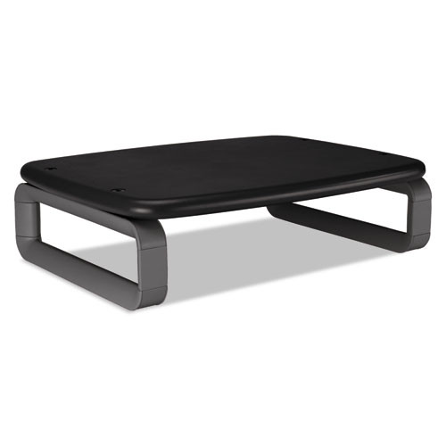 Monitor Stand With Smartfit, For 24" Monitors, 15.5" X 12" X 3" To 6", Black/gray, Supports 80 Lbs