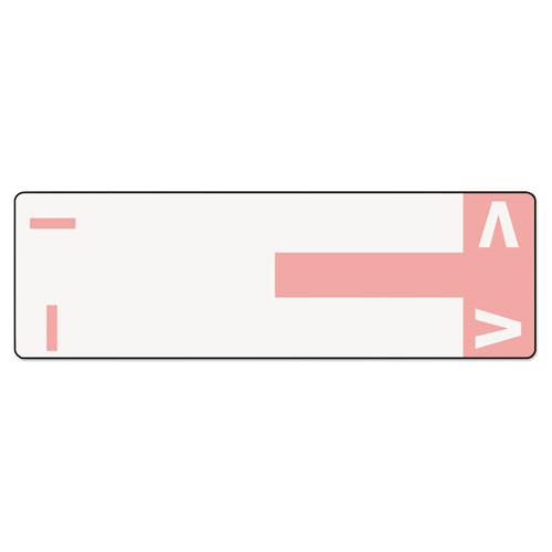 Alphaz Color-coded First Letter Combo Alpha Labels, I/v, 1.16 X 3.63, Pink/white, 5/sheet, 20 Sheets/pack