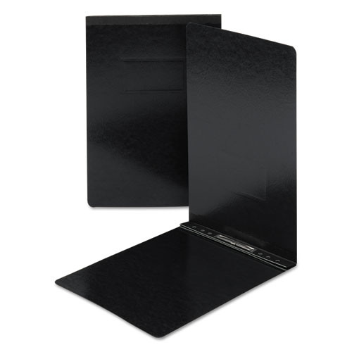 Prong Fastener Premium Pressboard Report Cover, Two-piece Prong Fastener, 3" Capacity, 8.5 X 14, Black/black