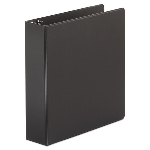 Economy Non-view Round Ring Binder, 3 Rings, 2" Capacity, 11 X 8.5, Black