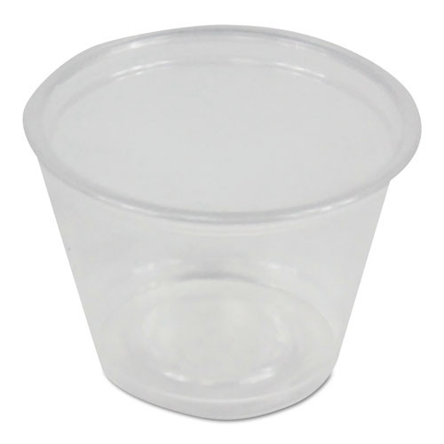 Souffle/portion Cups, 1 Oz, Polypropylene, Clear, 20 Cups/sleeve, 125 Sleeves/carton