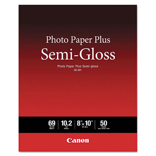 Photo Paper Plus Semi-gloss, 10.2 Mil, 8 X 10, Semi-gloss White, 50/pack