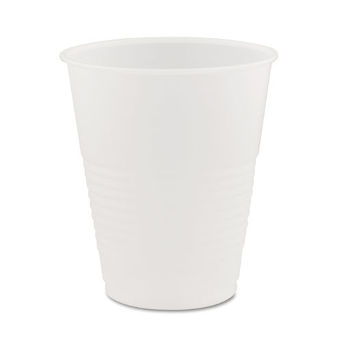High-impact Polystyrene Squat Cold Cups, 12 Oz, Translucent, 50/pack