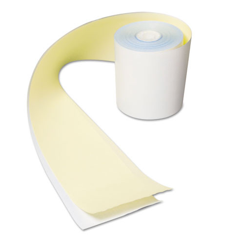 No Carbon Register Rolls, 3" X 90 Ft, White/yellow, 30/carton