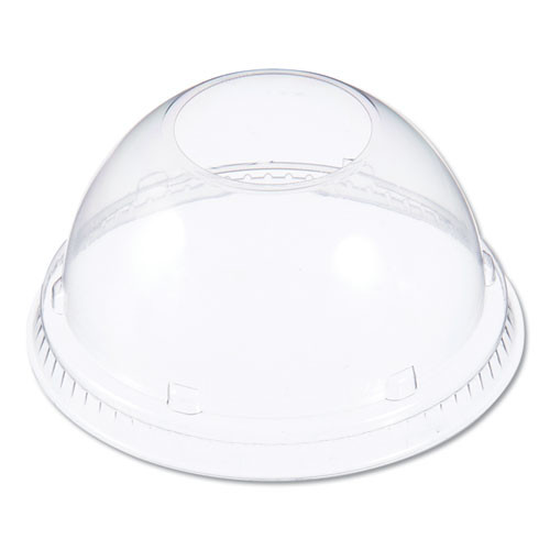 Dome Lids For Foam Cups And Containers, Fits 12 Oz To 24 Oz Cups, Clear, 1,000/carton