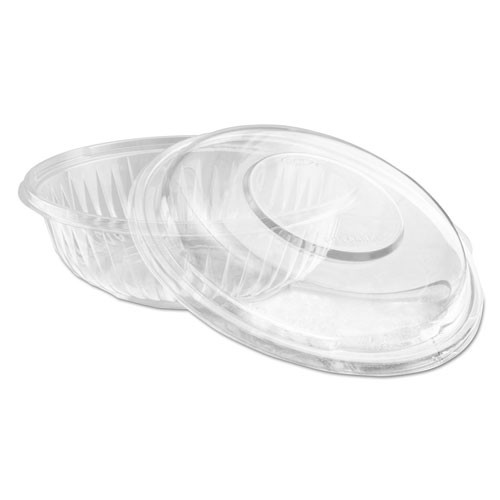 Presentabowls Bowl/lid Combo-paks, 24 Oz, 7.25 Diameter X 2.38 H, Clear, Plastic, 63/pack, 2 Pack/carton