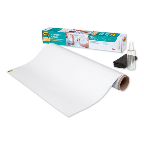 Flex Write Surface, Laminate Film, 50 Ft X 48", White