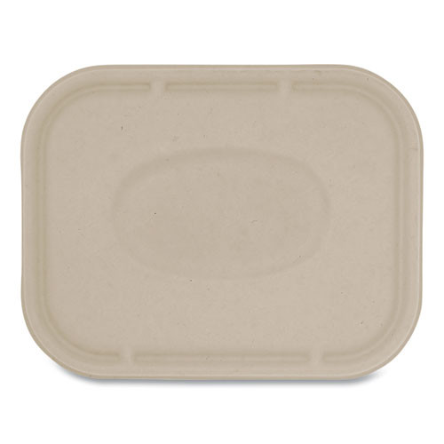 Fiber Lids For Fiber Containers, 7.8 X 10.1 X 0.5, Natural, Paper, 400/carton