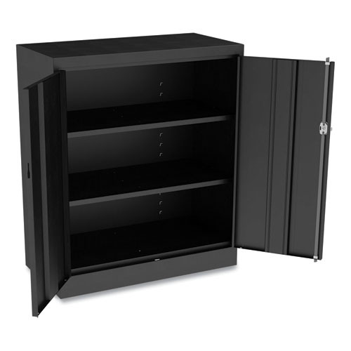 Standard Assembled Storage Cabinet, 36w X 18d X 42h, Black