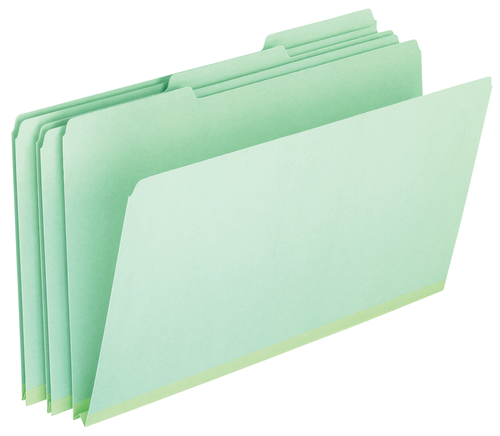 PFX17171EE Pressboard Expansion File Folders, Legal size, Light Green