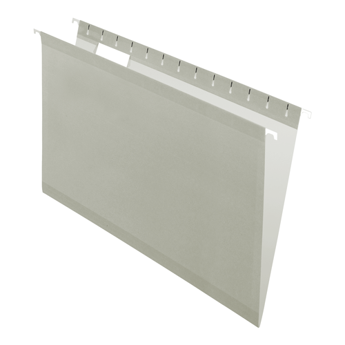 PFX0415315GRA Pendaflex® Reinforced Hanging Folders, Legal Size, Gray, 1/5 Cut, 25/BX