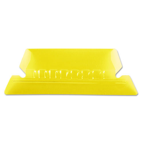 PFX42YEL Pendaflex® Hanging Folder Tabs, 2", Clear Yellow, 25 Tabs & Inserts Per Pack