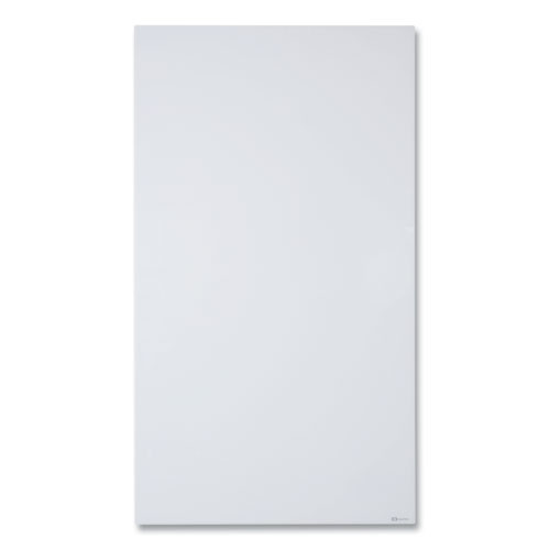 Invisamount Vertical Magnetic Glass Dry-erase Boards, 42" X 74", White Surface