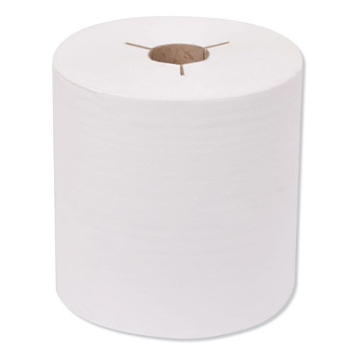 Premium Hand Towel Roll, Notched, 1-ply, 8" X 600 Ft, White, 720 Sheets/roll, 6 Rolls/carton