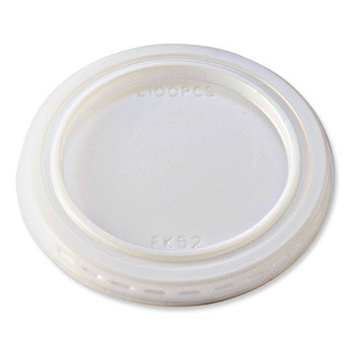 Portion Cup Lids, Fits 1 Oz Squat Portion Cups, Clear, 125/sleeve, 20 Sleeves/carton