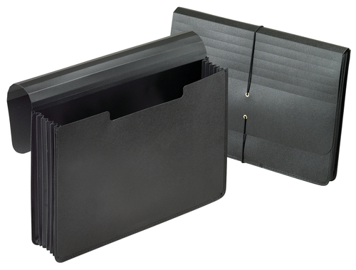 PFX82014EE Expanding 5 1/4" Wallets, Black