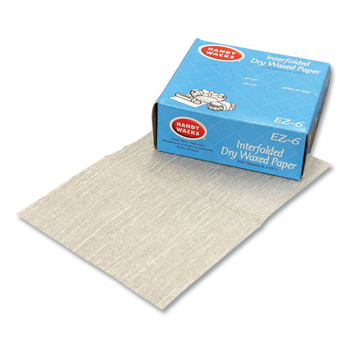 Interfolded Dry Waxed Paper, 10.75 X 6, 12/carton