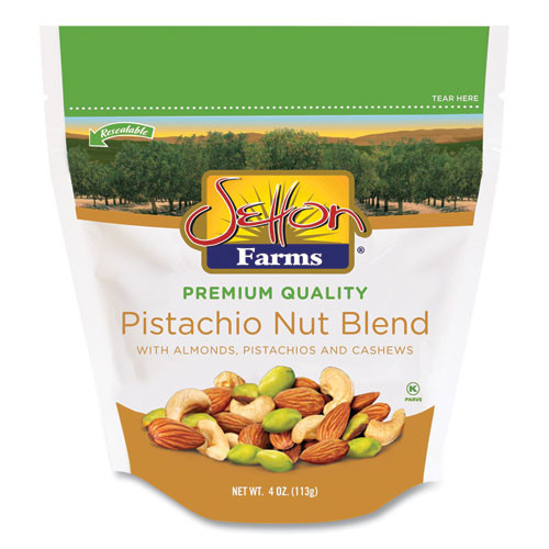 Pistachio Nut Blend, Pistachio, Almonds, Cashews, 4 Oz Bag, 10/carton