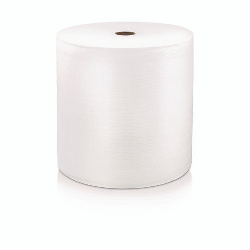 Hard Wound Roll Towel. 1-ply, 7 X 1,000 Ft, White, 6 Rolls/carton