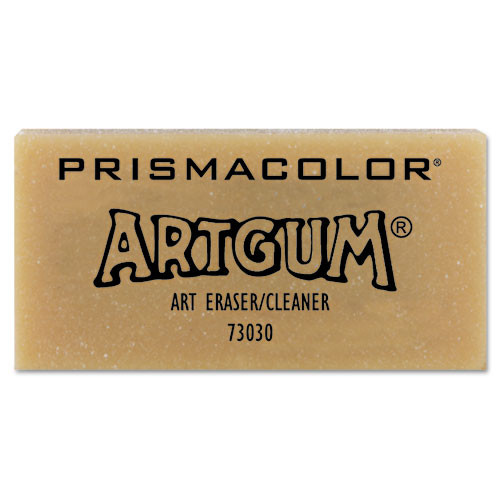 Artgum Eraser, For Pencil Marks, Rectangular Block, Large, Off White, Dozen