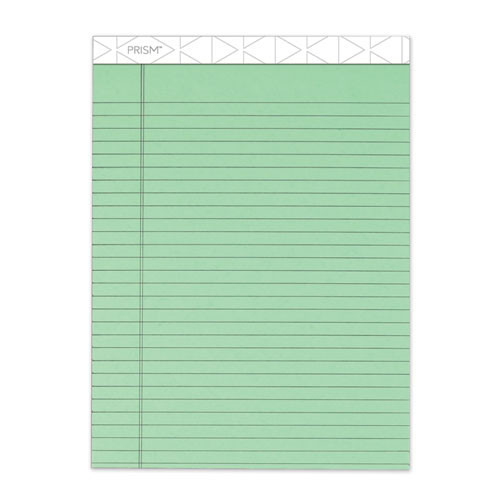 TOP63190 Prism+™ Legal Pad, 8-1/2" x 11-3/4", Perforated, Green, Legal/Wide Rule, 50 SH/PD, 12 PD/PK