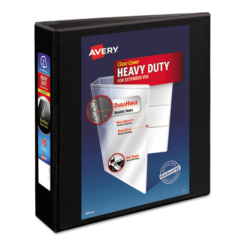 Heavy-duty Non Stick View Binder With Durahinge And Slant Rings, 3 Rings, 2" Capacity, 11 X 8.5, Black, (5500)