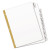 Write And Erase Big Tab Paper Dividers, 8-tab, 11 X 8.5, White, White Tabs, 1 Set