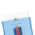 Flexi-view Six-pocket Polypropylene Organizer, 150-sheet Capacity, 11 X 8.5, Translucent/navy