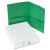 Two-pocket Folder, 40-sheet Capacity, 11 X 8.5, Green, 25/box