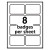 Flexible Adhesive Name Badge Labels, 3.38 X 2.33, White/red Border, 400/box