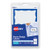 Printable Adhesive Name Badges, 3.38 X 2.33, Blue Border, 100/pack