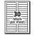 Permanent Trueblock File Folder Labels With Sure Feed Technology, 0.66 X 3.44, White, 30/sheet, 50 Sheets/box - AVE5866