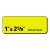 High-visibility Permanent Laser Id Labels, 1 X 2.63, Neon Yellow, 750/pack